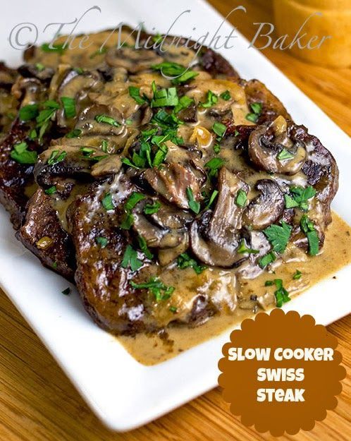 Slow Cooker Swiss Steak–no cream of soup!