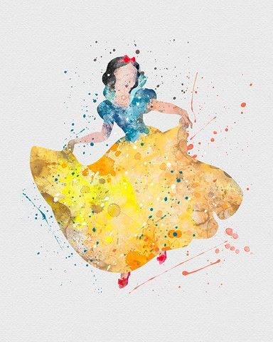 Snow White Watercolor Art – VIVIDEDITIONS