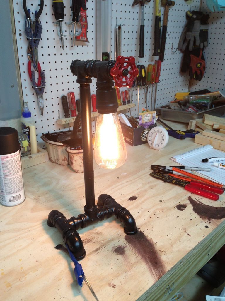 Steampunk Pipe Lamp – Tutorial