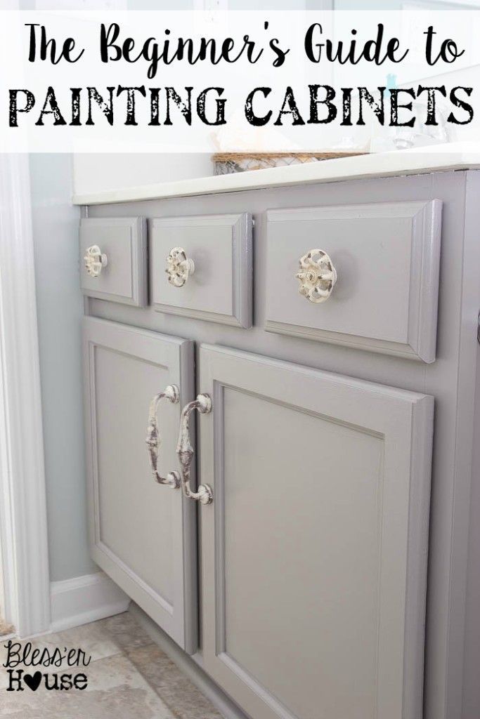 The Beginner’s Guide to Painting Cabinets | Bless’er House – All of the steps easily broken down and explained along with the
