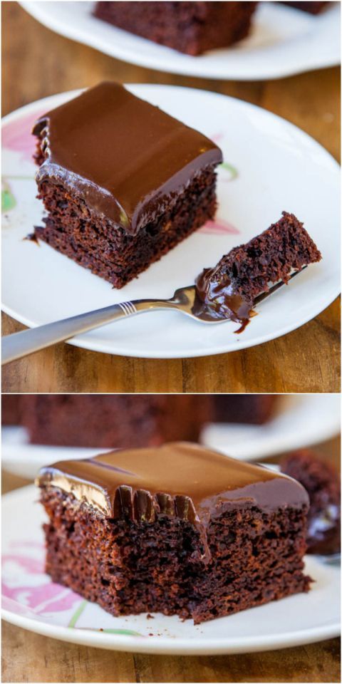 The Best Chocolate Cake With Chocolate Ganache – The best chocolate cake I’ve ever had, and the easiest to make! Nothing fussy or
