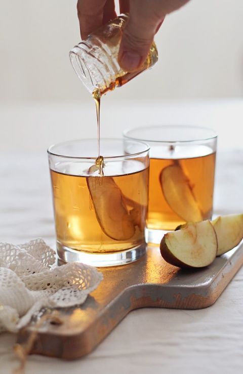 This honey bourbon apple cider cocktail is the perfect drink to stay warm on those fall chilly nights.