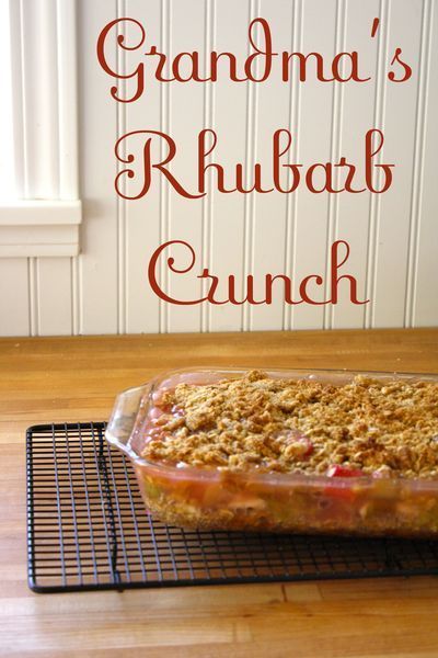 This is my favorite rhubarb recipe! I got it from my dear friend Stephanie in Minnesota, but then I lost it. I found it hear, but