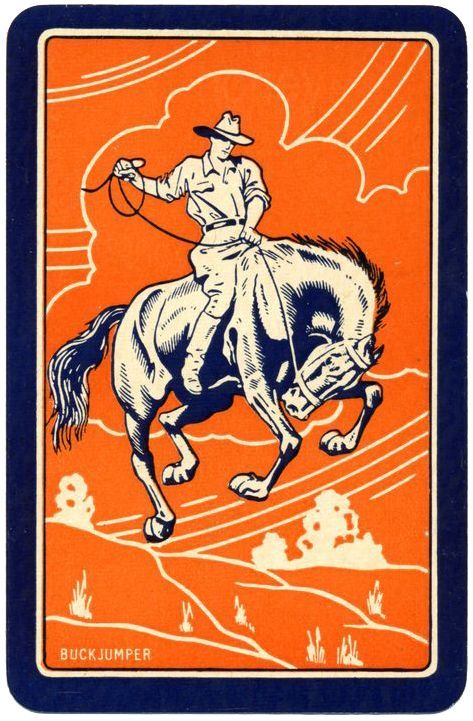 vintage cowboy card