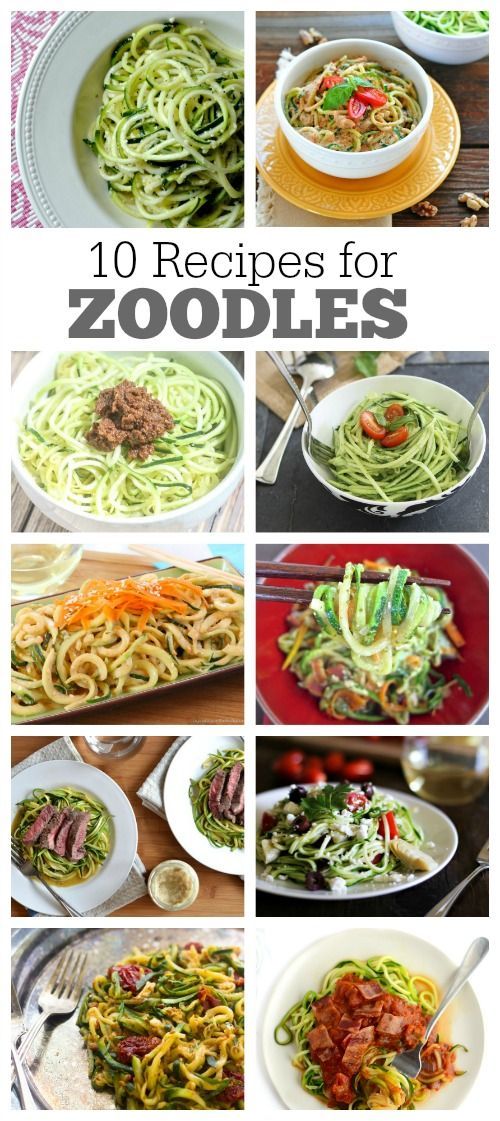 Zucchini noodles might be the most amazing thing I have discovered since I entered my 40’s. Here are 10 awesome recipes for