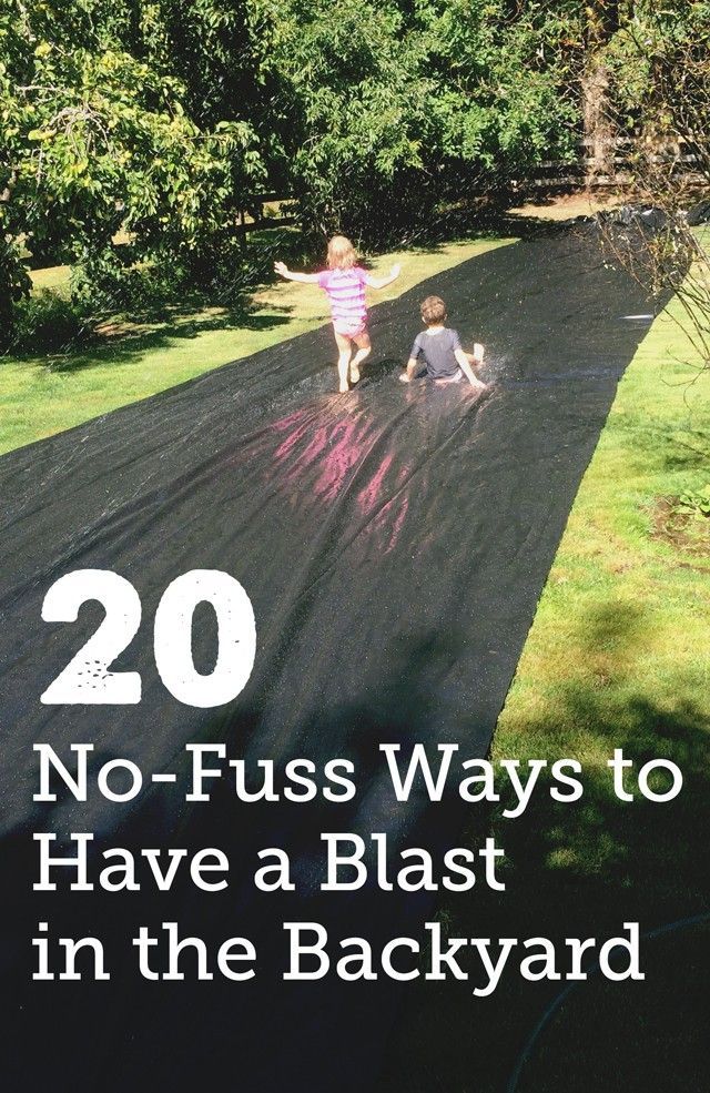 20 No-Fuss Backyard Play Ideas for Kids – Getting so many good ideas for our summer bucket list. Love how easy they all are –