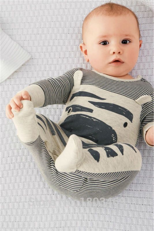 2015 new newborn carters baby boy clothes zebra gray long-sleeved baby rompers  hat baby clothing bebe clothing set