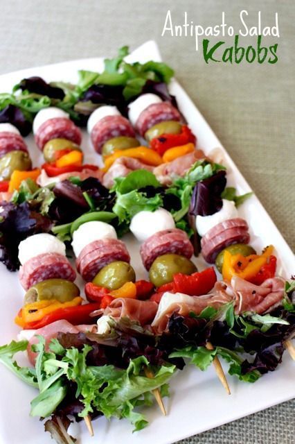 Antipasto Salad Kabobs have something for everyone!