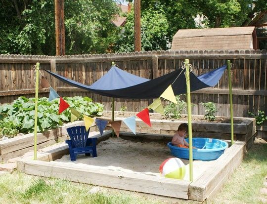 back yard idea for toddlers….gotta do this with our “garden” that doesn’t get enough sun