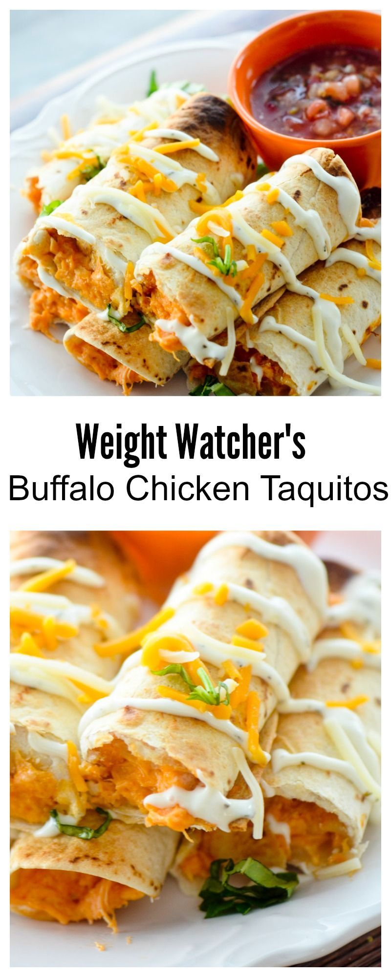 Baked Buffalo Chicken Taquitos for Weight Watcher’s – 3 points – Recipe Diaries