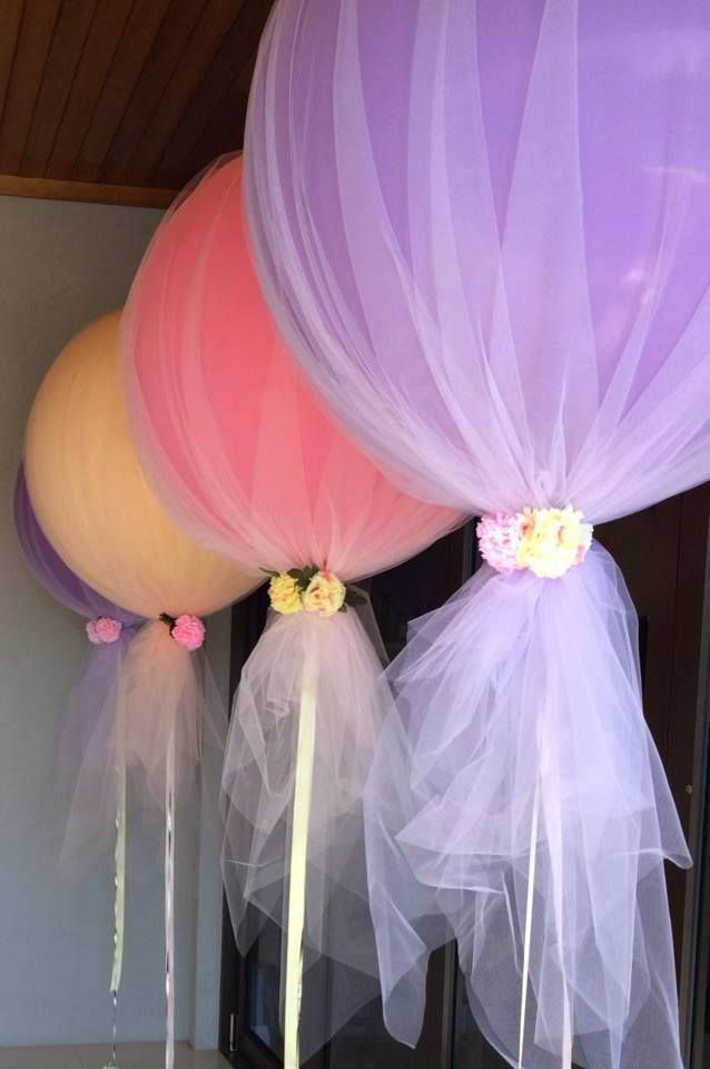 Balloons & Tulle – Perfect for bridal shower decorations or wedding decorations.