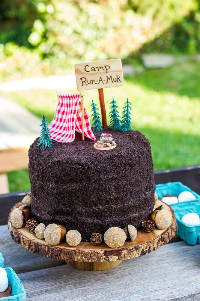 Camping / Summer Camp Birthday Party Ideas | Photo 1 of 47 | Catch My Party