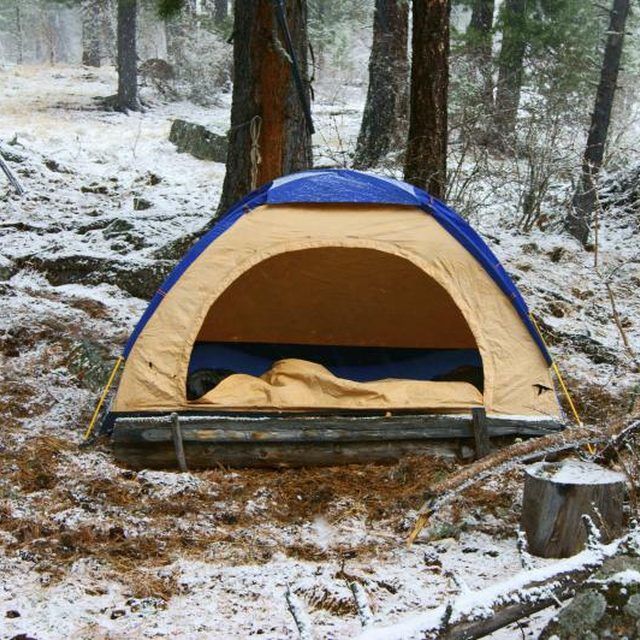 Carefully plan your winter camping trip to protect yourself against the cold.