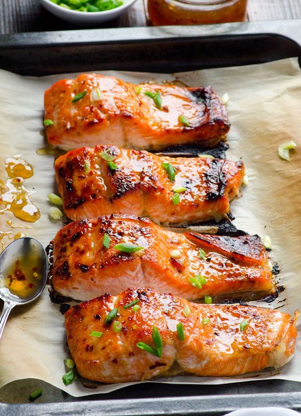 Clean Eating Baked Thai Salmon Recipe — 3 ingredient and 15 minute out of this world healthy dinner.