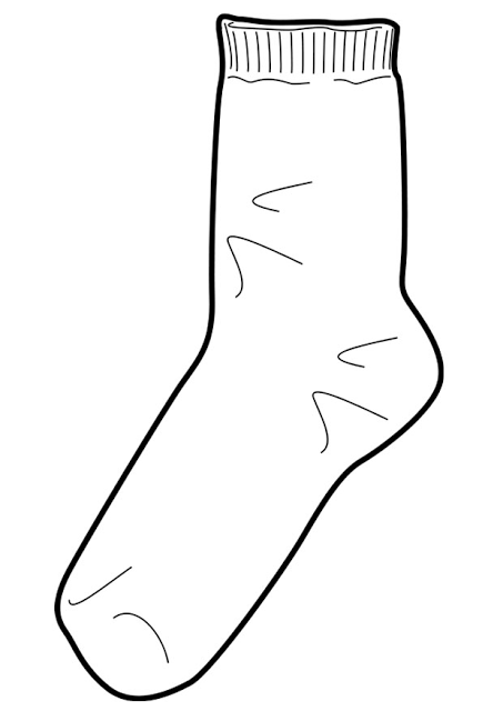 Design your own sock for Crazy Sock Day:  Fox in Socks….Dr. Seuss week