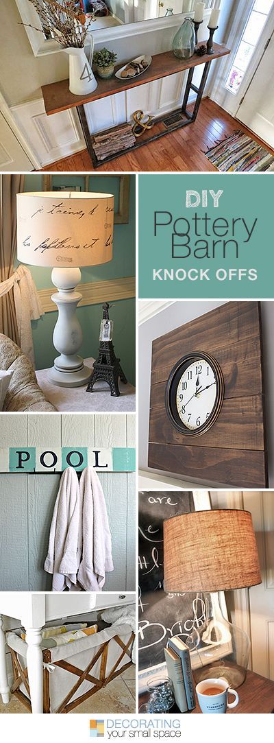 DIY Pottery Barn Knock Offs • Lots of great Ideas and Tutorials!