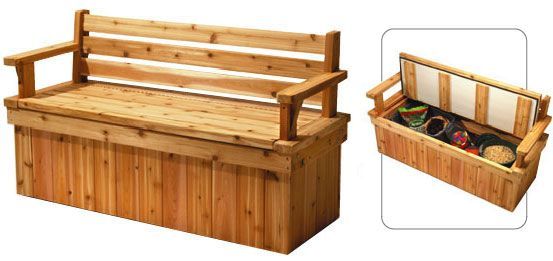 DIY storage bench