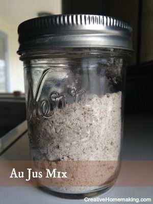 Easy au jus mix you can make ahead of time and have on hand to make French Dip sandwiches.