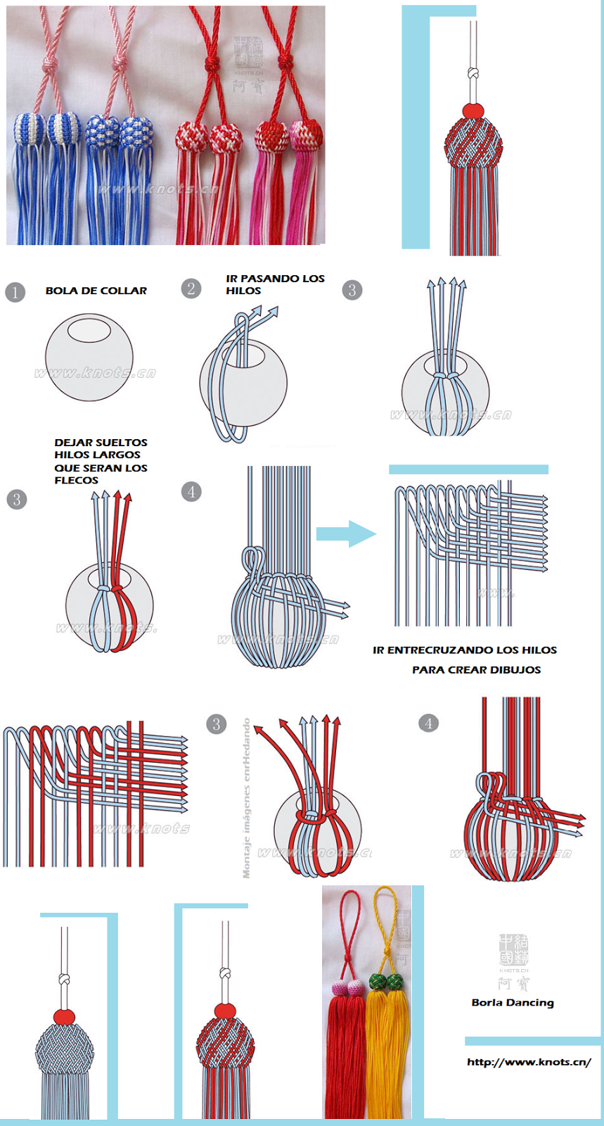 enrHedando: Como hacer Borlas Chinas para Adornar. Tutoriales