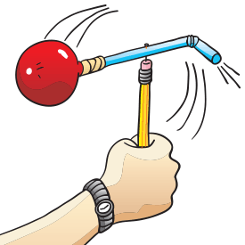 FUN Science Idea~  To help young physicists understand that for every action, there is an equal and opposite reaction you’ll need