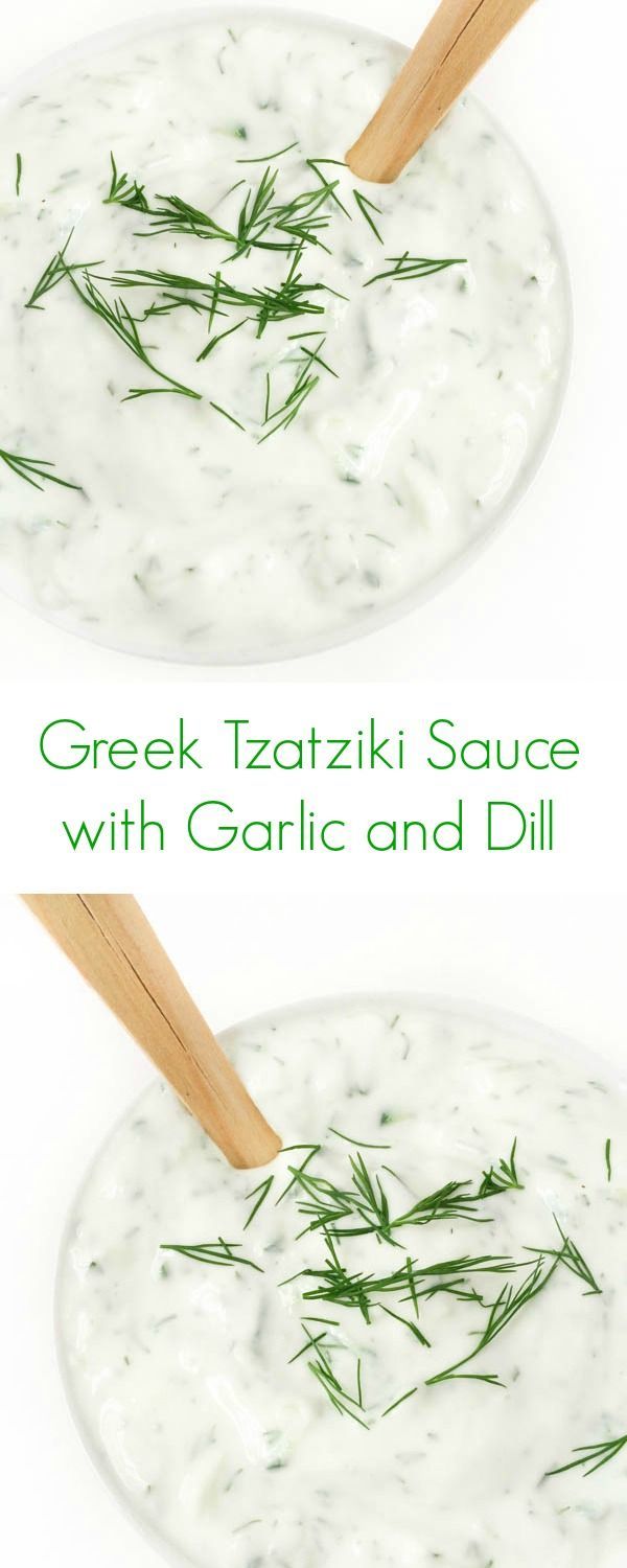 Greek Tzatziki Sauce with Garlic and Dill – The Lemon Bowl