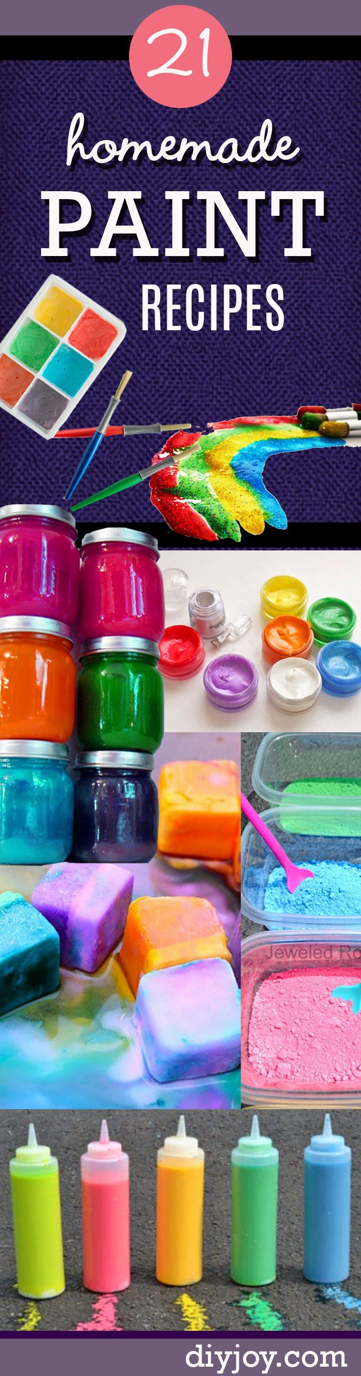 Homemade Crafts for Kids to Make at Home – Fun DIY Paint Recipes Your Kids Will Love for Cool Arts and Crafts Ideas