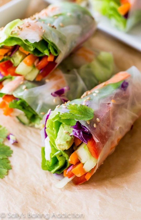 Homemade Fresh Summer Rolls with Easy Peanut Dipping Sauce are healthy, adaptable, and make a wonderful light dinner, lunch, or