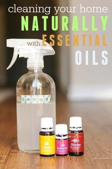 How to clean your home naturally with essential oils — Includes specific recipes for all-purpose, window, floor, and bathroom