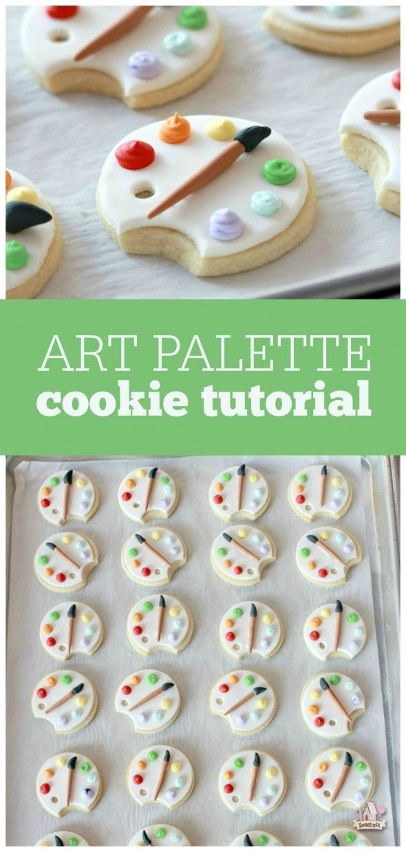 How to Cover Cookies with Fondant & Art Palette Cookie Tutorial | Sweetopia