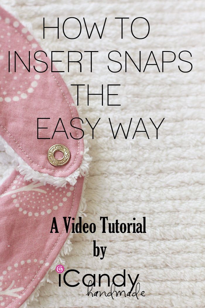 How to Insert Snaps the Easy Way