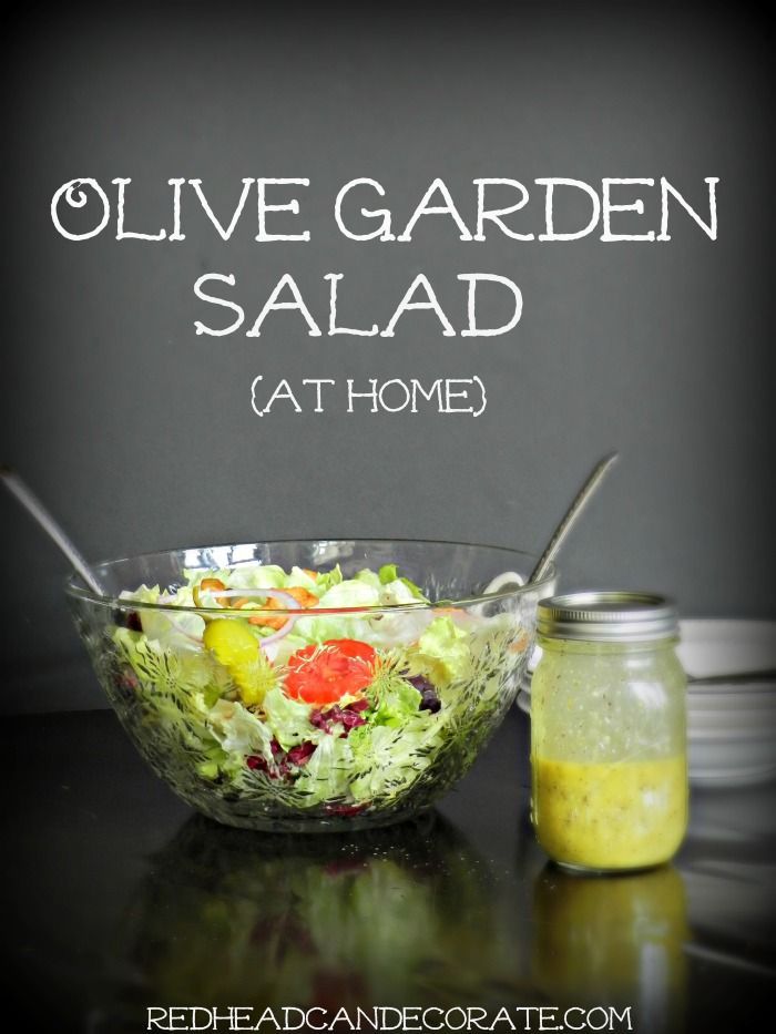 How to make your own Olive Garden Salad, just like there’s but way better for you! This version is made with olive oil.