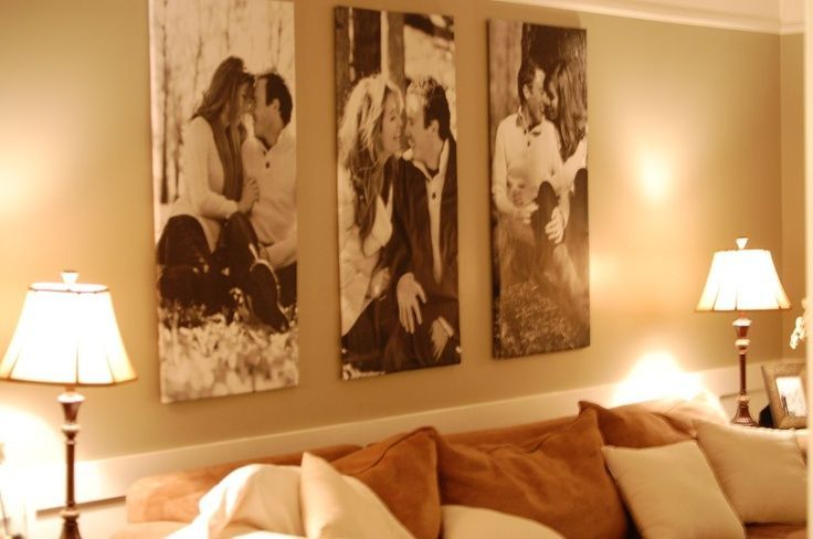 how to make your pictures into huge wall art for pennies!