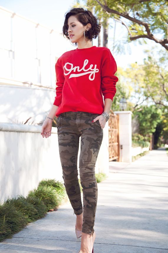 I usually don’t like camo that much but this is really nice – street fashion.