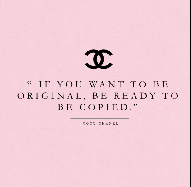 If you want to be original, be ready to be copied. My website knows all about that!