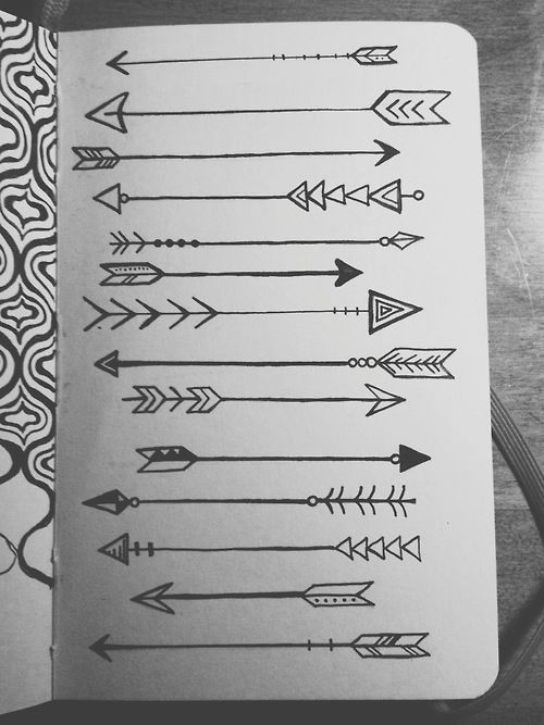 lauren-salgado:  Arrows on arrows on arrows. Drawn with microns in my little red moleskine.
