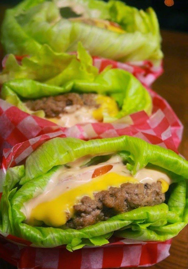 Lettuce-Wrapped Cheeseburgers | 27 Low-Carb Versions Of Your Favorite Comfort Foods