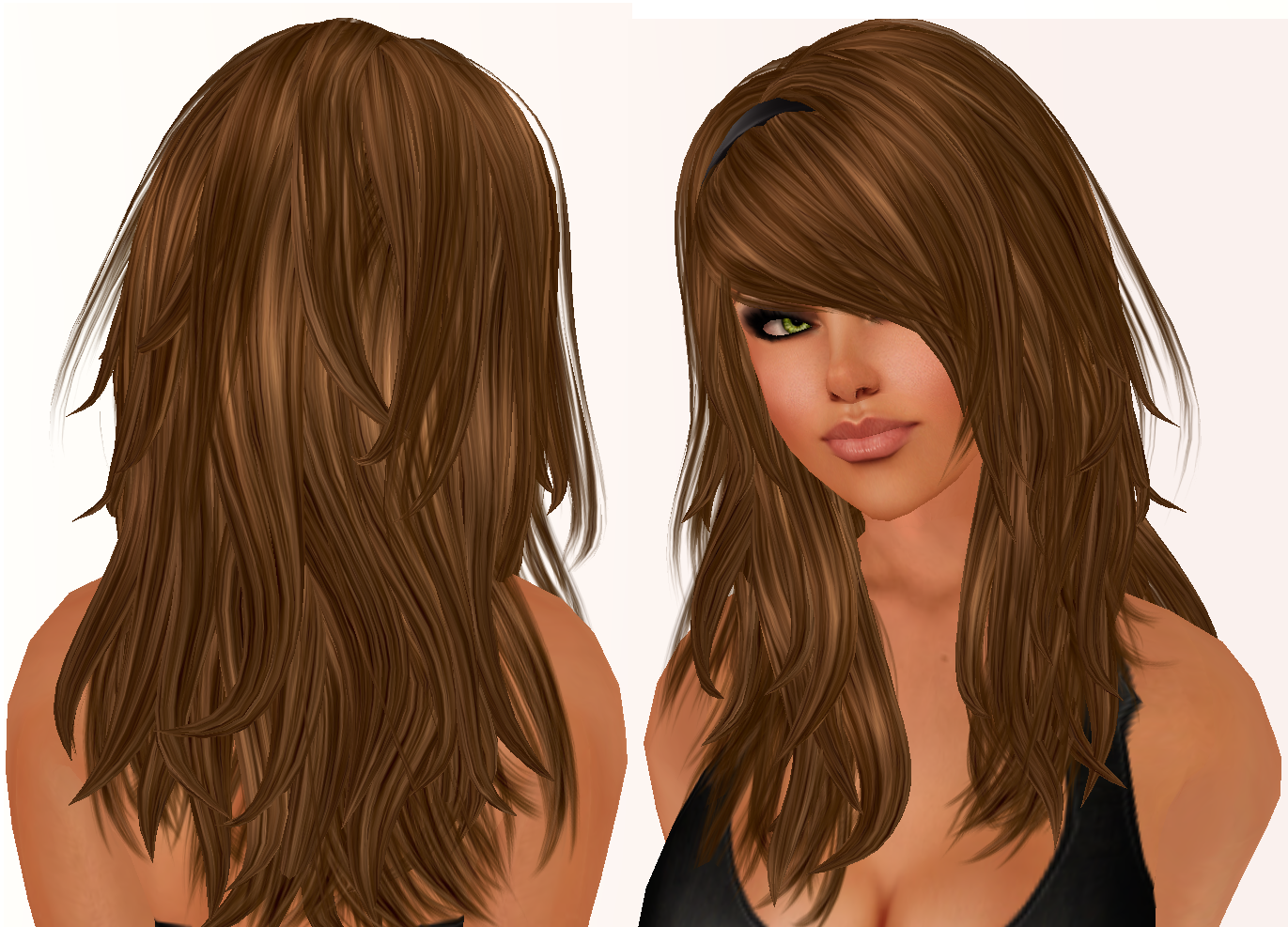 Long Layered Hair With Bangs | Long hair with lots of layers and side bangs pictures 3