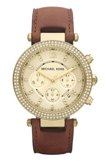 Michael Kors ‘Parker’ Chronograph Leather Watch | Nordstrom