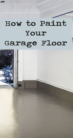 Painting your garage floor is an easy way to spruce up your garage or create more living space in your home. Finally, there is