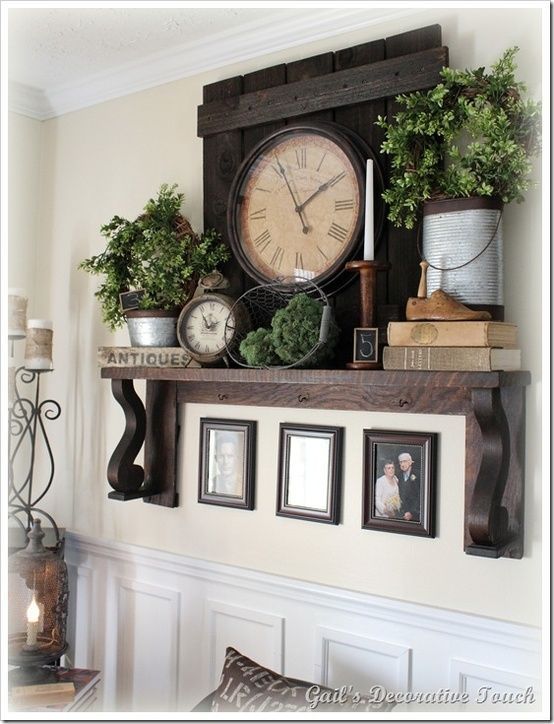 Primitive and rustic decor! by Jeri I like this … For above the cupboards #decoratingideas