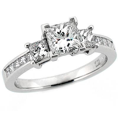 Princess Cut 3-Stone Engagement Ring: Stardust Diamonds – Engagement Ring,engagement rings,diamond engagement rings