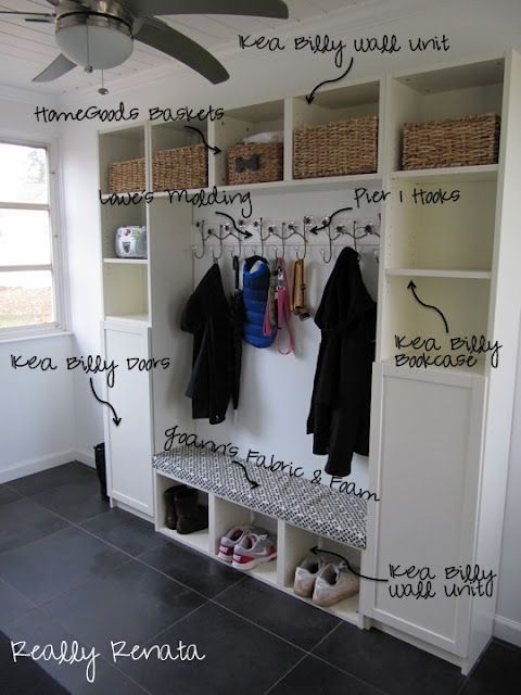 Really Renata: DIY-Mostly IKEA-Mudroom – seriously need a mudroom  for our house out at the property