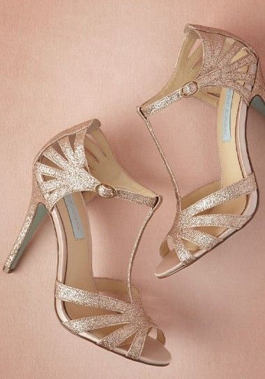 Rose gold ‘Stardust’ heels – would go really well with the bridesmaid dress for the seester’s wedding