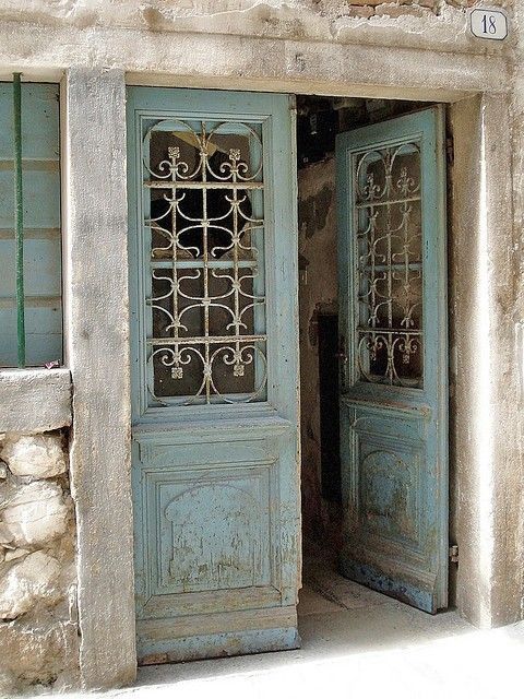 Rustic French doors for my piano room