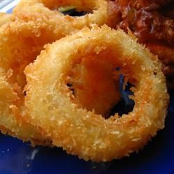 Seriously the BEST Homemade Onion Rings…especially when you use Panko Bread crumbs.  SO good!