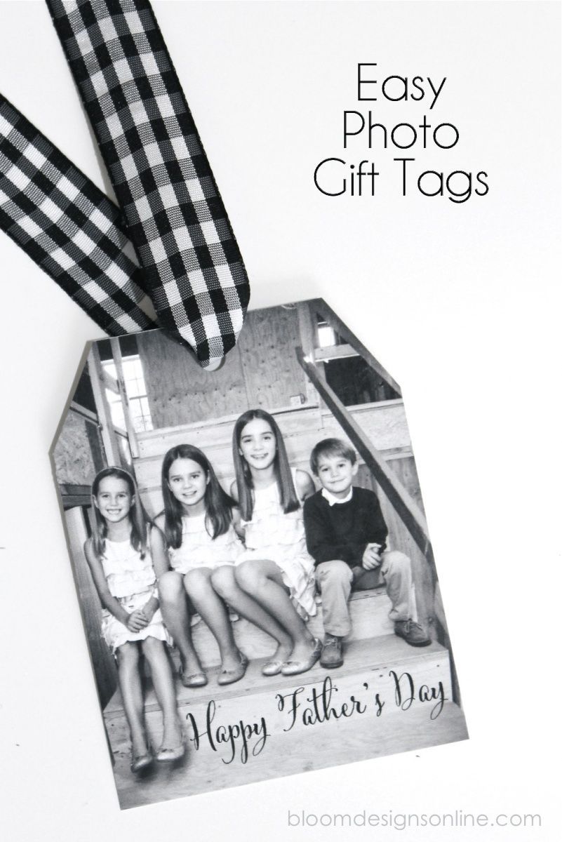 Simple Photo Gift Tags! They take just a few minutes so pick a photo and sentiment for any occasion and truly customize your gift.