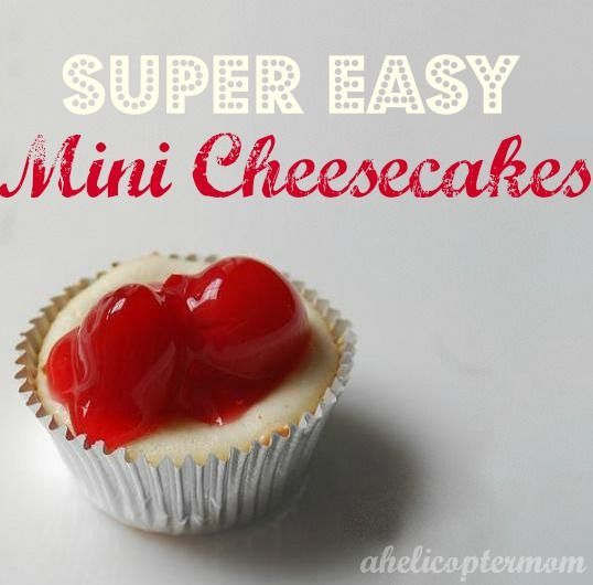 Super Easy Mini Cheesecake Recipe – so easy to make and perfect for holiday parties, gifts and holiday meals!