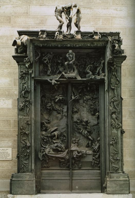 The Gates of Hell (French: La Porte de l’Enfer) by French artist Auguste Rodin that depicts a scene from “The Inferno”, the first