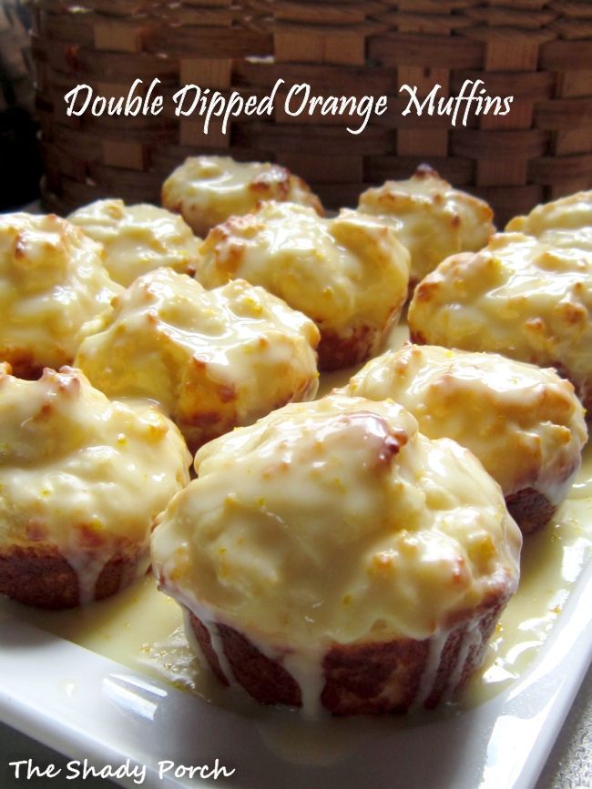 The Shady Porch: Double Dipped Orange Muffins.