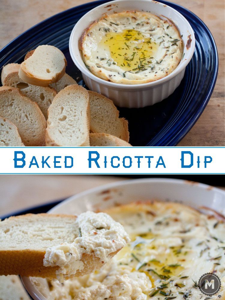 This simple baked ricotta dip has only a few ingredients but is perfect for a warm quick appetizer. So delicious you won’t want to